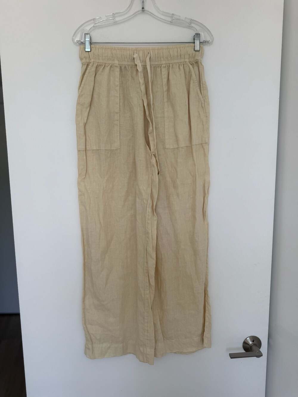 Joie 100% Linen Wide Leg Drawstring Pants